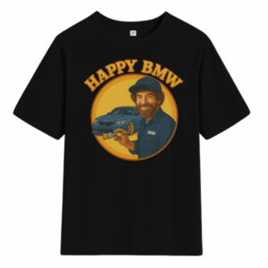 T-shirt Happy BMW - Black