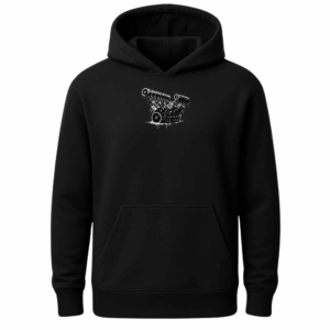 Hoodie F Electric - Black (Front)