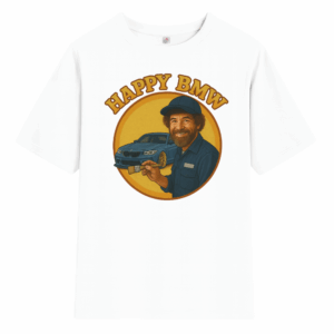 T-shirt Happy BMW - White