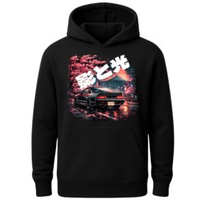 Суичър JDM Nissan 180SX - Черен
