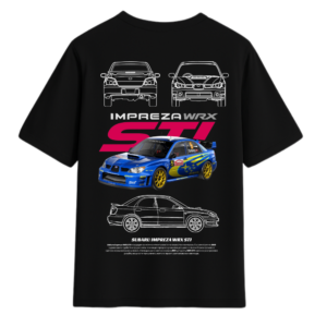 Тениска Impreza WRX STI - черна