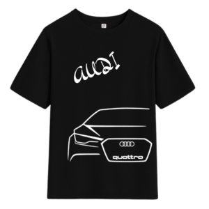 Тениска Audi Quattro - черна