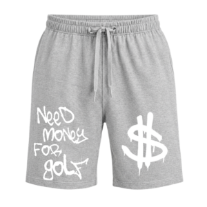 Къси гащи Need Money for Golf - сиви