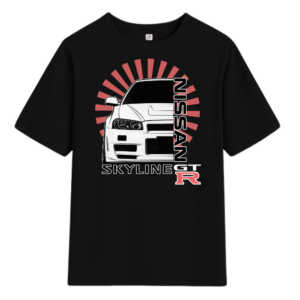 Тениска Nissan Skyline GTR - черна | BaiTurbo