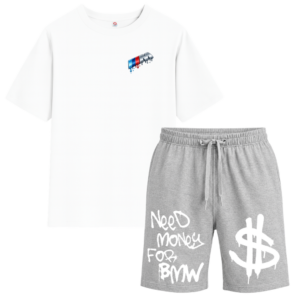 Комплект Need Money for BMW - сиво + бяло | BaiTurbo