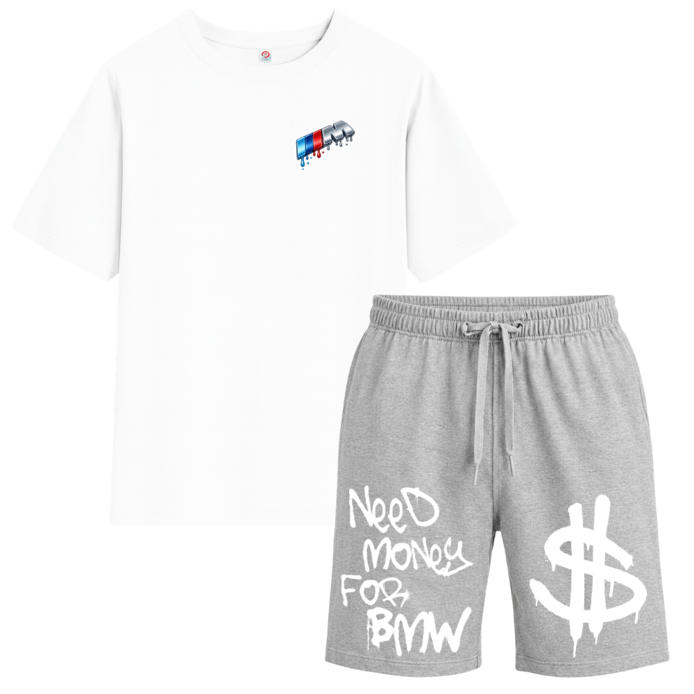 Комплект Need Money for BMW - сиво + бяло | BaiTurbo