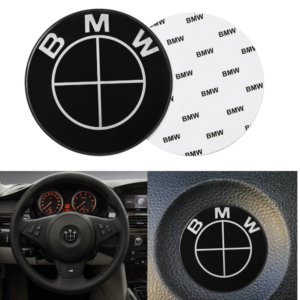 Черна емблема за волан BMW 45mm | BaiTurbo