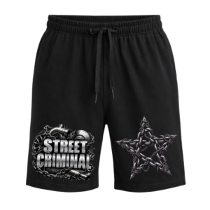 Къси гащи "Street Criminal" черни | BaiTurbo