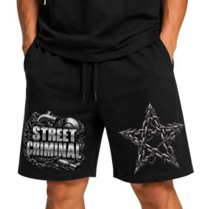Къси гащи "Street Criminal" черни | BaiTurbo